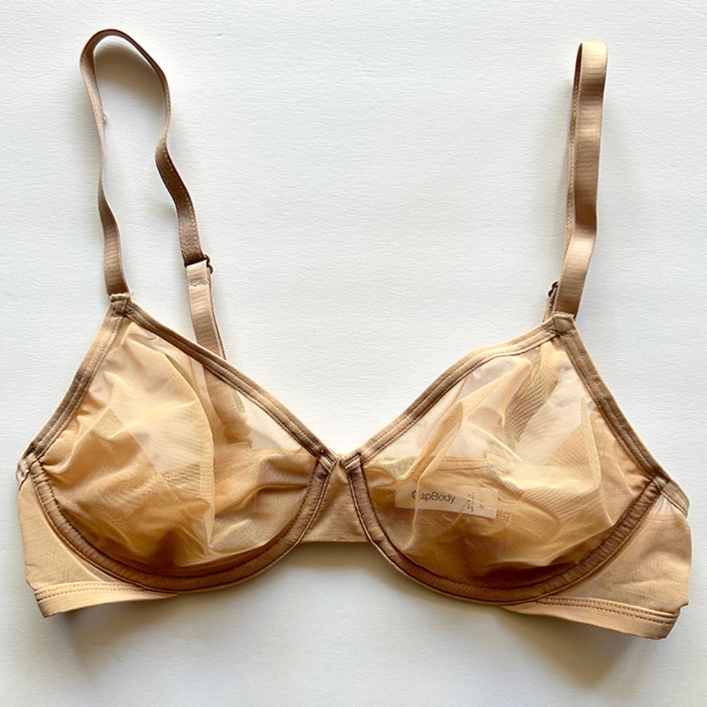 Gap Body Tan Sheer Bra